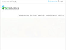 Tablet Screenshot of keyindustries.co.nz